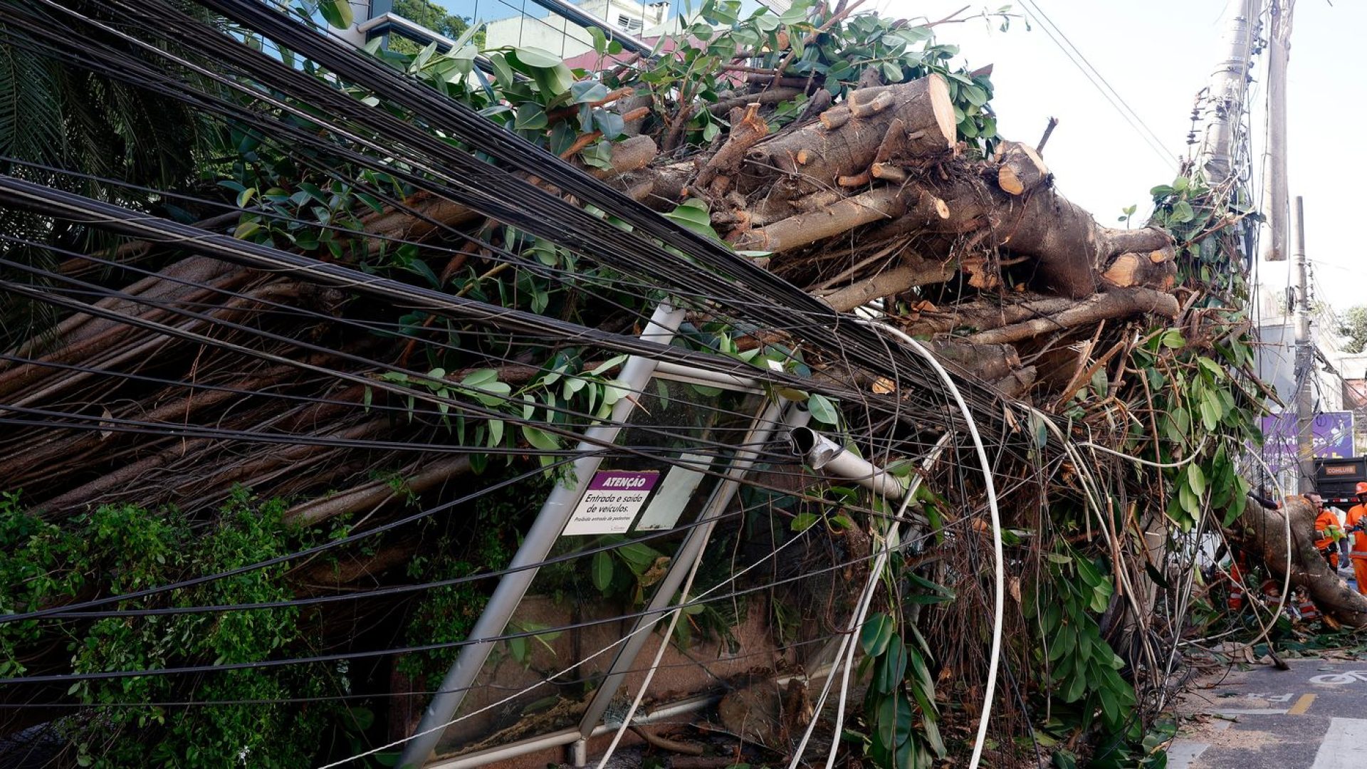 Mais de 200 mil continuam sem energia no Rio após vendaval