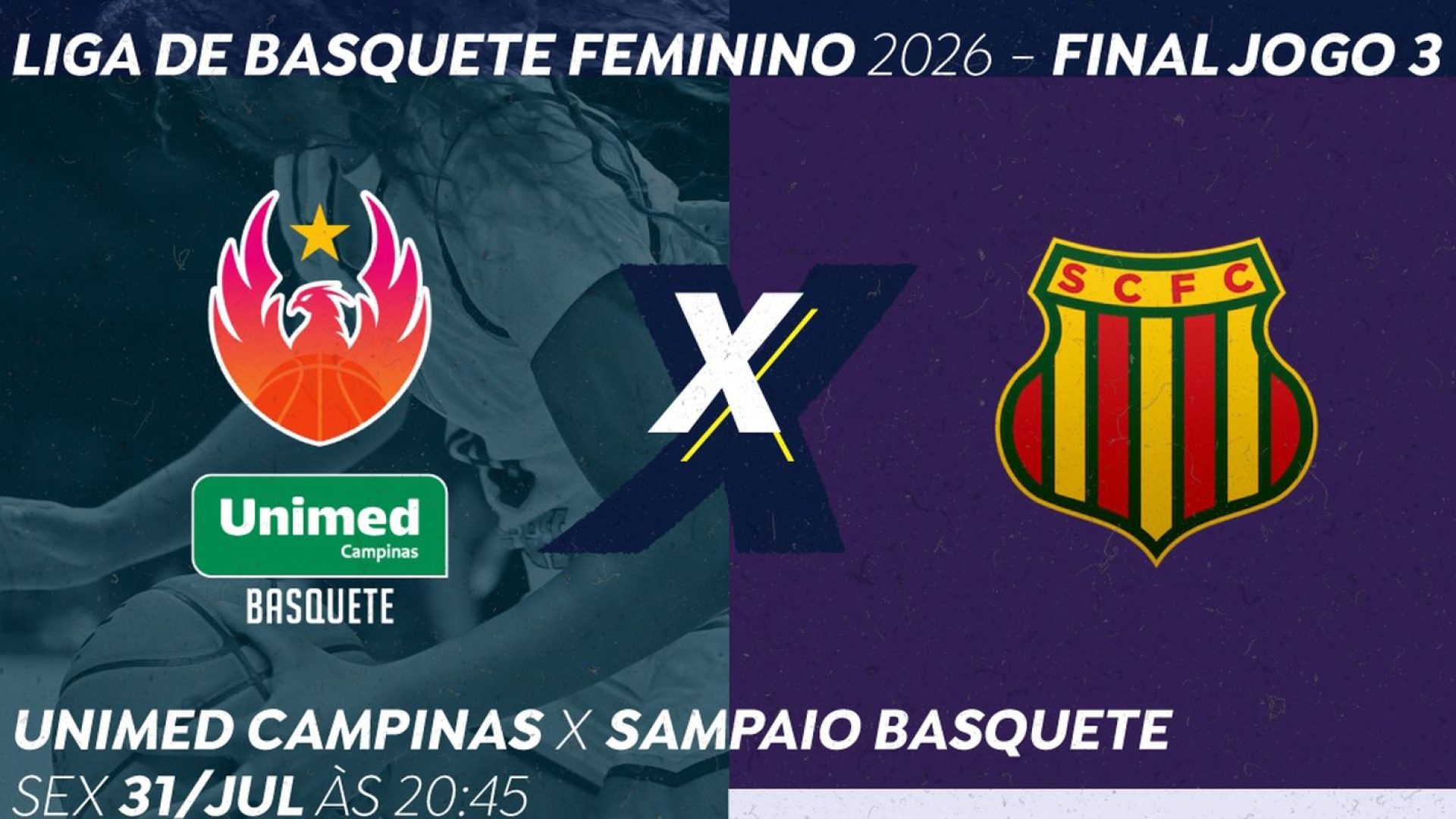 TV Brasil exibe nesta sexta jogo Unimed Campinas X Sampaio Basquete