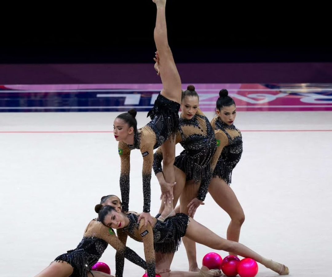 Ginástica rítmica: Brasil é bronze e garante vaga em Los Angeles 2028